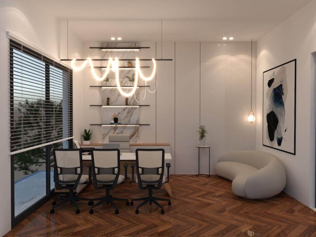Modern small office interior design